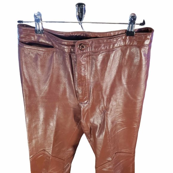 Sasson Brown Leather Pants
